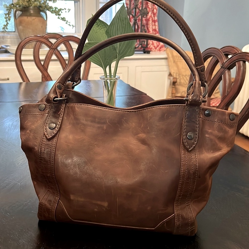 Frye Melissa Tote Brown Leather Shoulder bag Tote